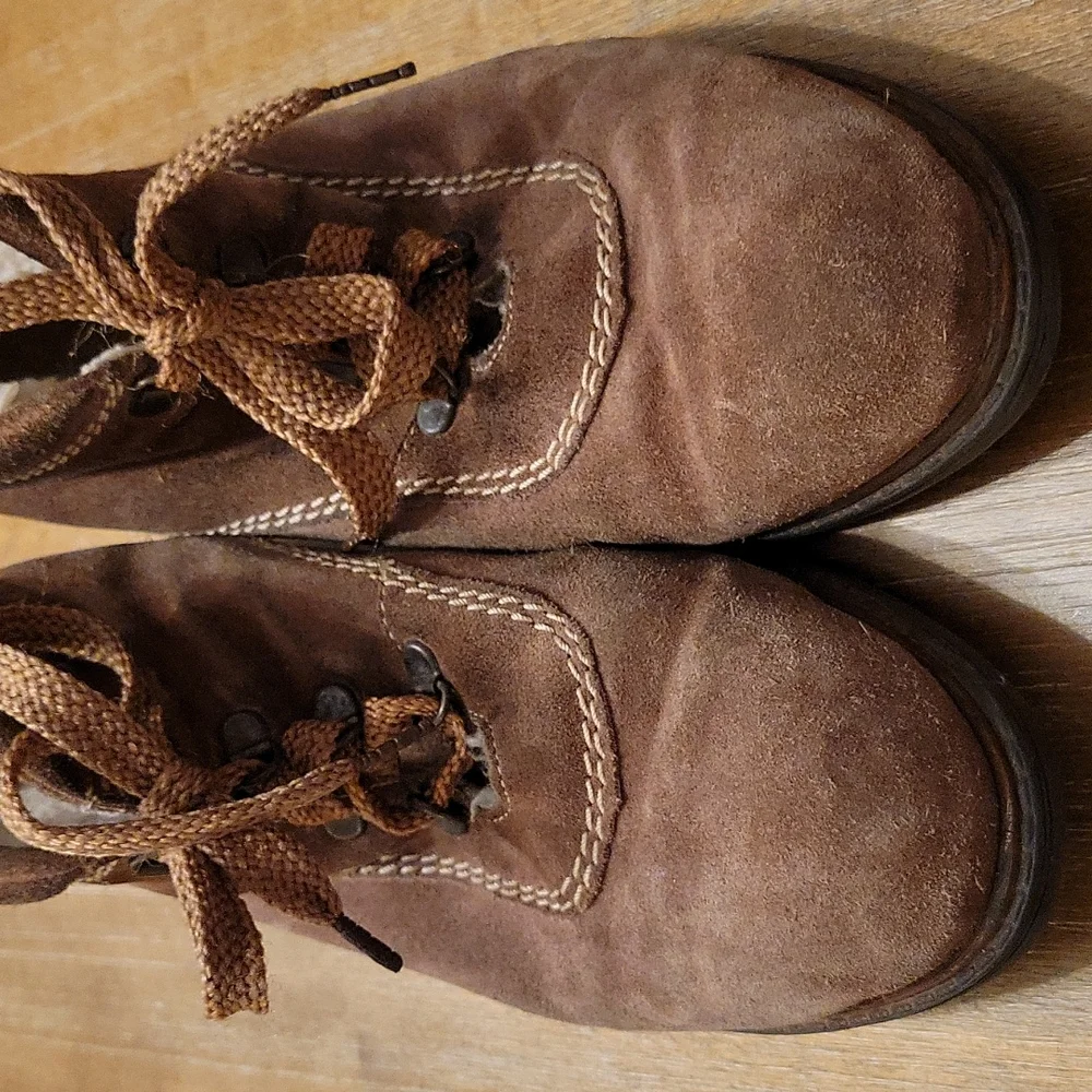 VINTAGE FAYVA SUEDE RIDING BOOTS - Picture 11 of 13
